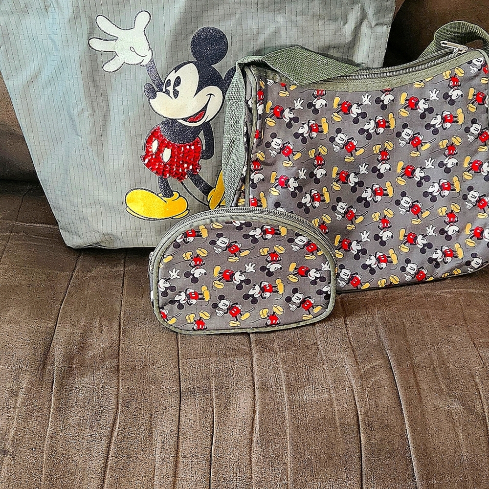 Disney Mickey Mouse nylon tote bag 3 piece set